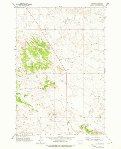 United States Geological Survey Coalwood, MT (1973, 24000-Scale) digital map
