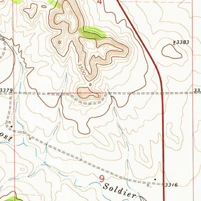 United States Geological Survey Coalwood, MT (1973, 24000-Scale) digital map