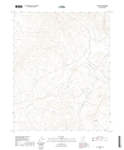 United States Geological Survey Coat Spring, AZ (2021, 24000-Scale) digital map