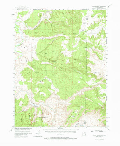 United States Geological Survey Coates Creek, UT-CO (1954, 62500-Scale) digital map