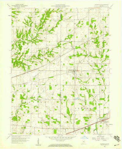 United States Geological Survey Coatesville, IN (1958, 24000-Scale) digital map