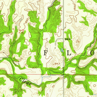 United States Geological Survey Coatesville, IN (1958, 24000-Scale) digital map