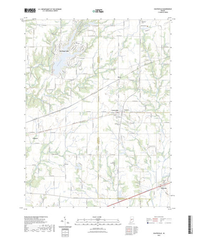 United States Geological Survey Coatesville, IN (2022, 24000-Scale) digital map