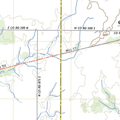 United States Geological Survey Coatesville, IN (2022, 24000-Scale) digital map
