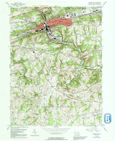 United States Geological Survey Coatesville, PA (1953, 24000-Scale) digital map