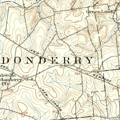 United States Geological Survey Coatesville, PA-DE (1904, 62500-Scale) digital map