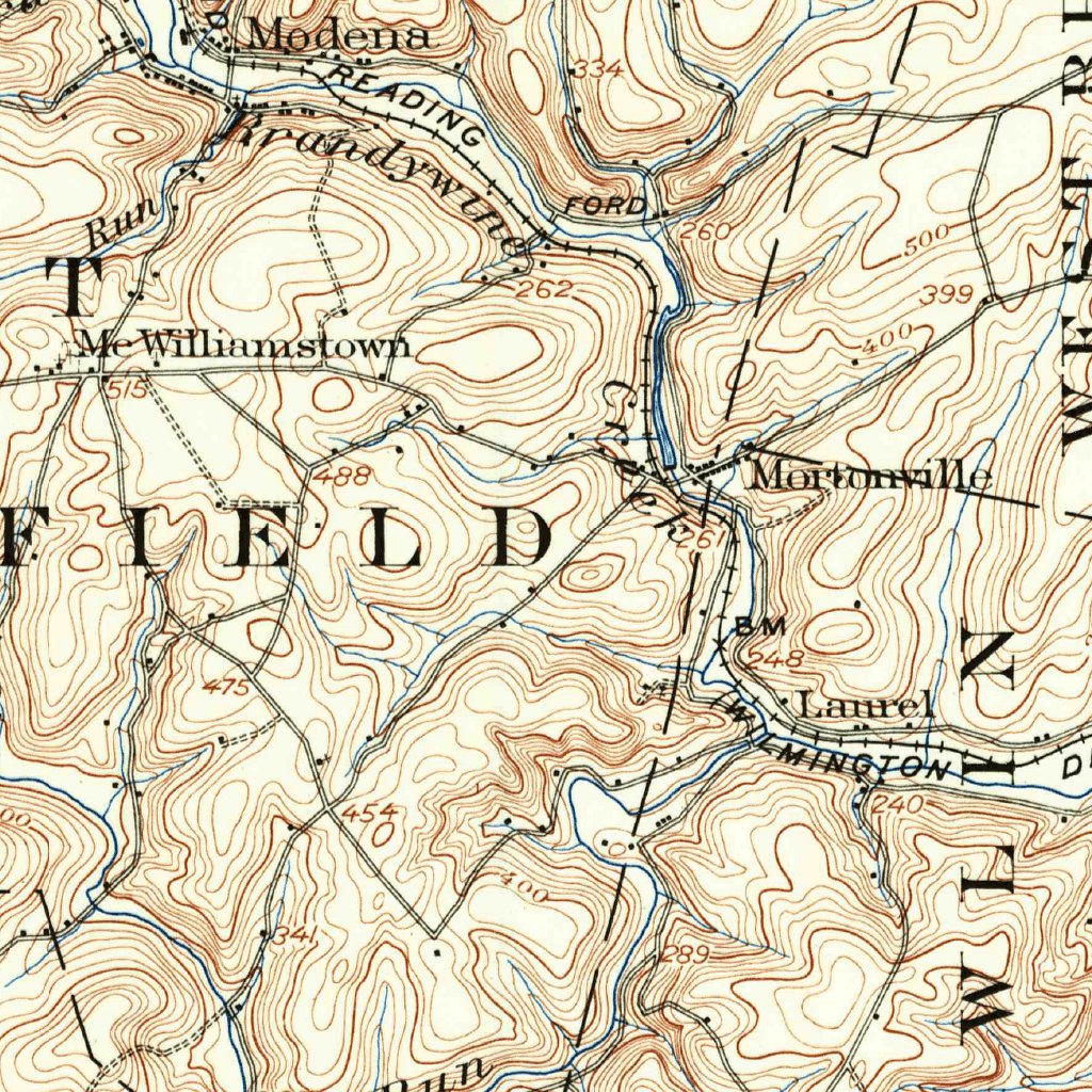Coatesville, PA-DE (1904, 62500-Scale) Map by United States Geological ...