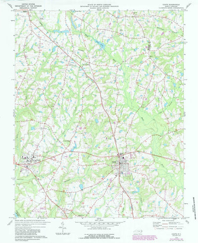 United States Geological Survey Coats, NC (1973, 24000-Scale) digital map