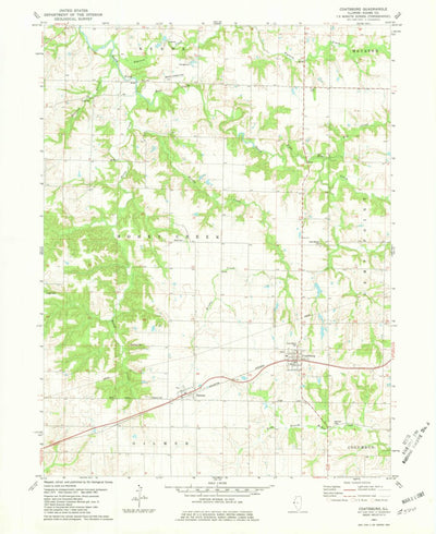 United States Geological Survey Coatsburg, IL (1981, 24000-Scale) digital map