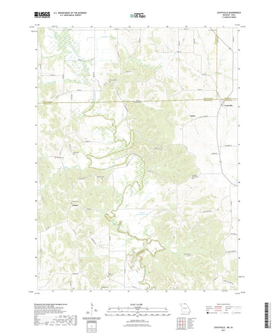 United States Geological Survey Coatsville, MO (2021, 24000-Scale) digital map