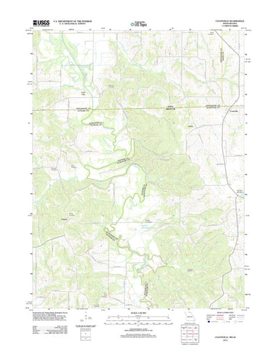 United States Geological Survey Coatsville, MO-IA (2012, 24000-Scale) digital map