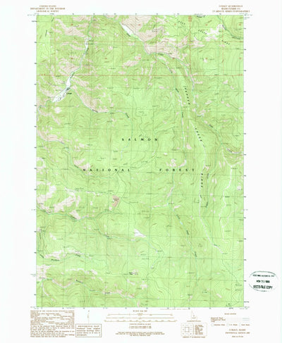 United States Geological Survey Cobalt, ID (1989, 24000-Scale) digital map