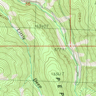 United States Geological Survey Cobalt, ID (1989, 24000-Scale) digital map