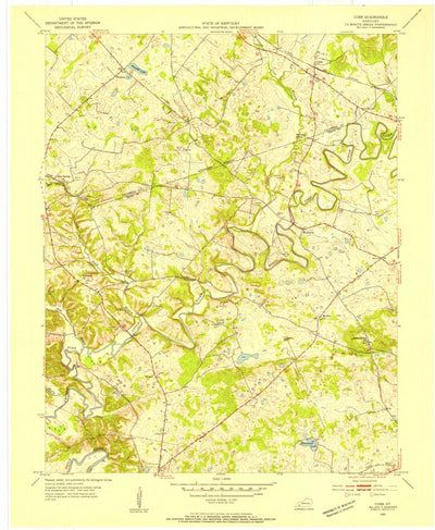 United States Geological Survey Cobb, KY (1953, 24000-Scale) digital map
