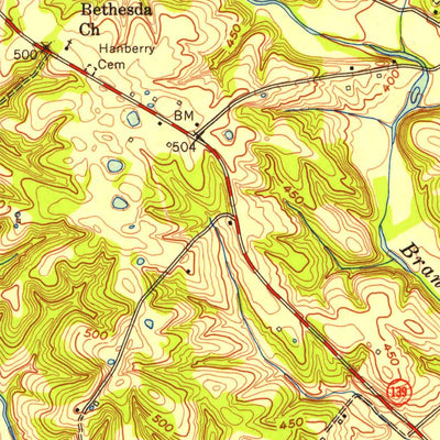 United States Geological Survey Cobb, KY (1953, 24000-Scale) digital map