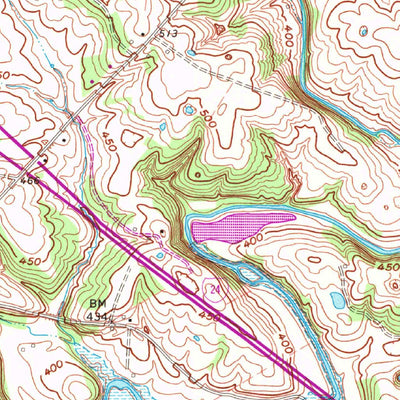 United States Geological Survey Cobb, KY (1967, 24000-Scale) digital map