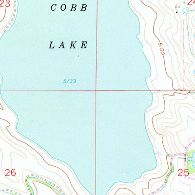 United States Geological Survey Cobb Lake, CO (1960, 24000-Scale) digital map