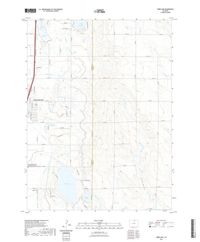 United States Geological Survey Cobb Lake, CO (2022, 24000-Scale) digital map