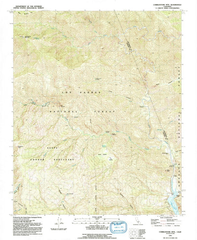 United States Geological Survey Cobblestone Mountain, CA (1991, 24000-Scale) digital map