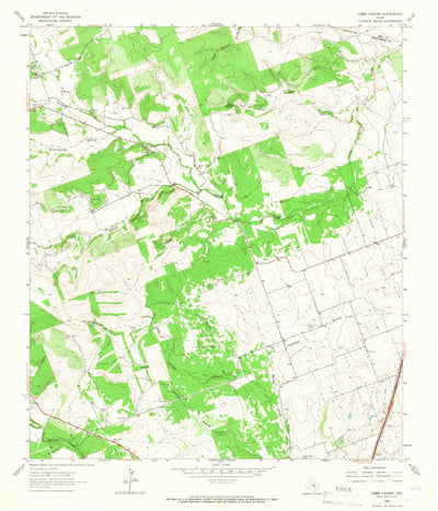 United States Geological Survey Cobbs Cavern, TX (1964, 24000-Scale) digital map