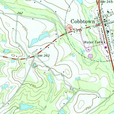 United States Geological Survey Cobbtown, GA (1970, 24000-Scale) digital map