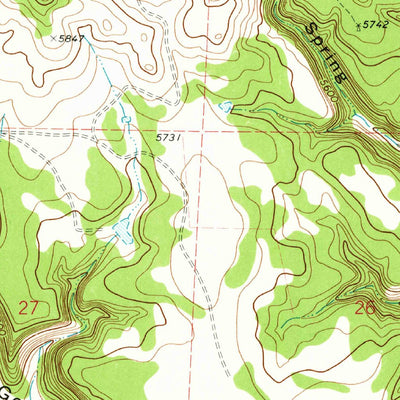 United States Geological Survey Cobert Mesa North, CO (1972, 24000-Scale) digital map