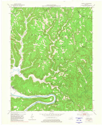 United States Geological Survey Cobhill, KY (1952, 24000-Scale) digital map