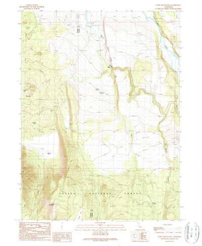United States Geological Survey Coble Mountain, CA (1990, 24000-Scale) digital map