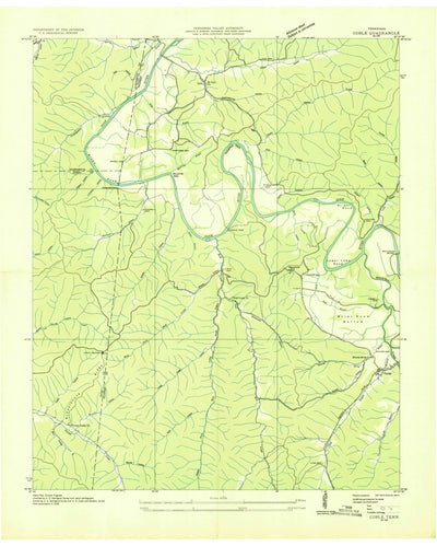 United States Geological Survey Coble, TN (1936, 24000-Scale) digital map