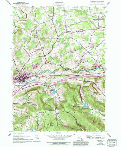 United States Geological Survey Cobleskill, NY (1943, 24000-Scale) digital map