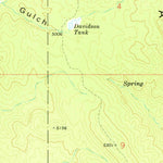 United States Geological Survey Cobre Grande Mountain, AZ (1972, 24000-Scale) digital map