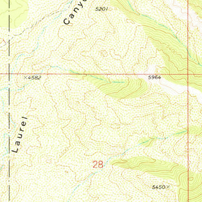 United States Geological Survey Cobre Grande Mountain, AZ (1972, 24000-Scale) digital map