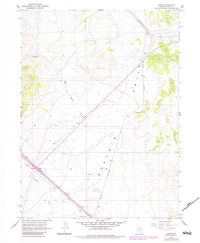 United States Geological Survey Cobre, NV (1967, 24000-Scale) digital map