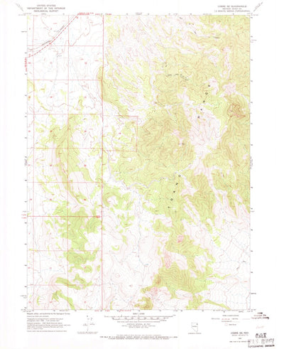 United States Geological Survey Cobre SE, NV (1967, 24000-Scale) digital map