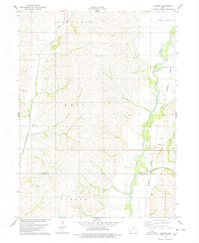 United States Geological Survey Coburg, IA (1978, 24000-Scale) digital map