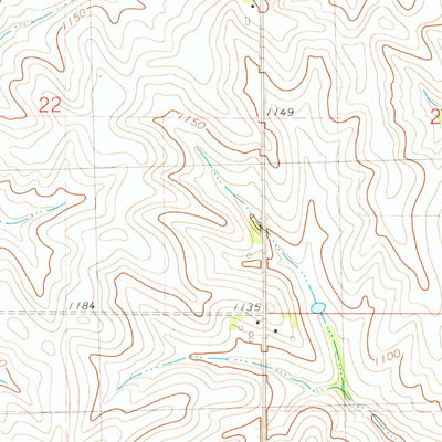 United States Geological Survey Coburg, IA (1978, 24000-Scale) digital map
