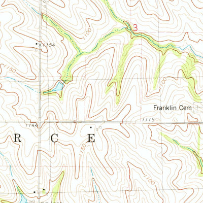 United States Geological Survey Coburg, IA (1978, 24000-Scale) digital map