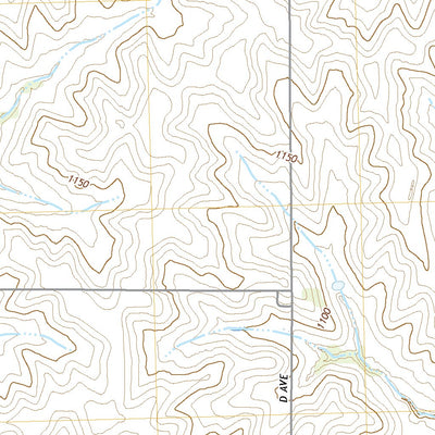 United States Geological Survey Coburg, IA (2022, 24000-Scale) digital map