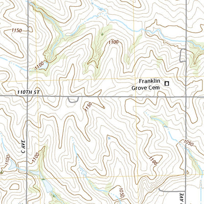 United States Geological Survey Coburg, IA (2022, 24000-Scale) digital map