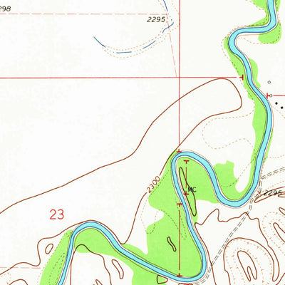 United States Geological Survey Coburg, MT (1964, 24000-Scale) digital map