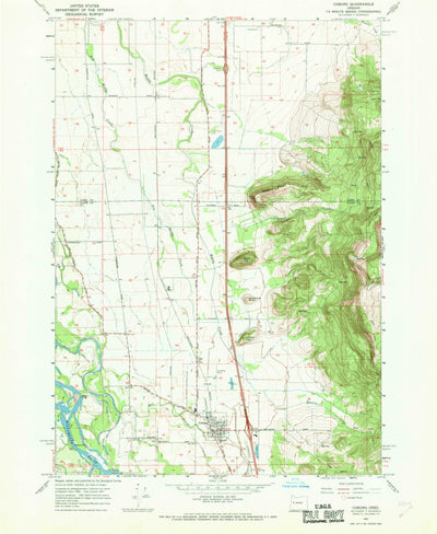 United States Geological Survey Coburg, OR (1967, 24000-Scale) digital map
