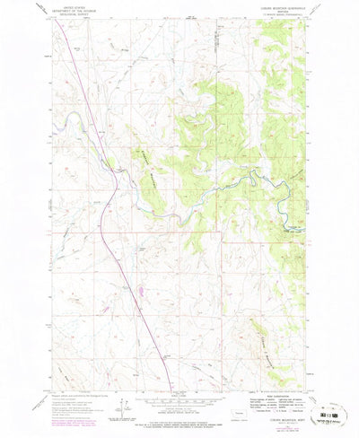 United States Geological Survey Coburn Mountain, MT (1961, 24000-Scale) digital map