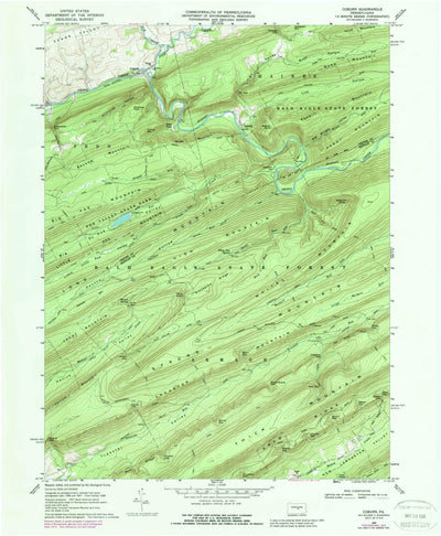 United States Geological Survey Coburn, PA (1968, 24000-Scale) digital map
