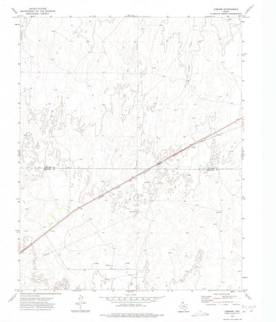 United States Geological Survey Coburn, TX (1972, 24000-Scale) digital map