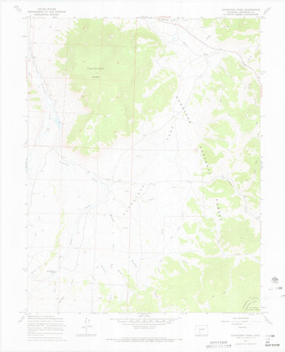 United States Geological Survey Cochetopa Park, CO (1967, 24000-Scale) digital map