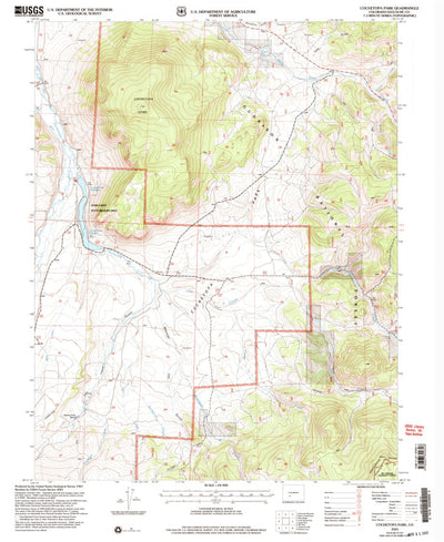 United States Geological Survey Cochetopa Park, CO (2001, 24000-Scale) digital map