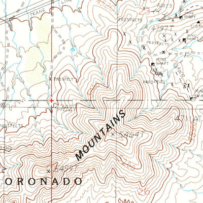 United States Geological Survey Cochise, AZ (1985, 24000-Scale) digital map