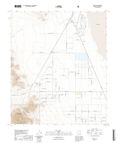 United States Geological Survey Cochise, AZ (2021, 24000-Scale) digital map