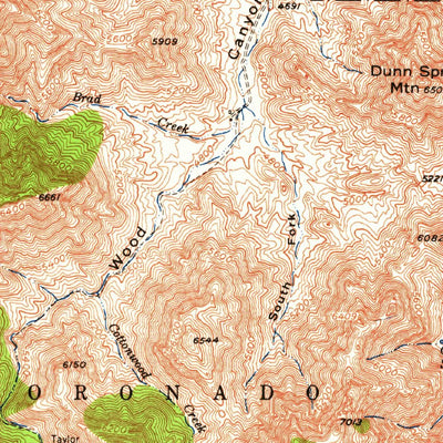 United States Geological Survey Cochise Head, AZ (1950, 62500-Scale) digital map