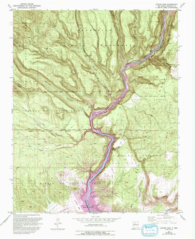 United States Geological Survey Cochiti Dam, NM (1953, 24000-Scale) digital map